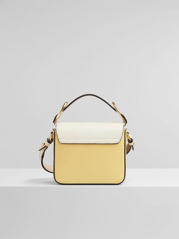 Mini Bolsos Mujer Chloé C Amarillo Bright Satin TFBG72813